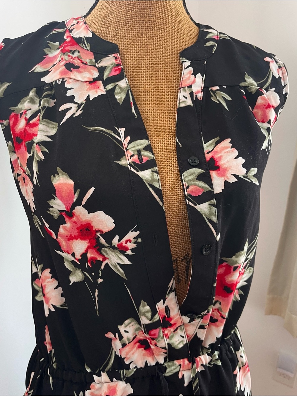 Like New Catherine Malandrino Floral Dress, Pockets! Flattering Tie Waist